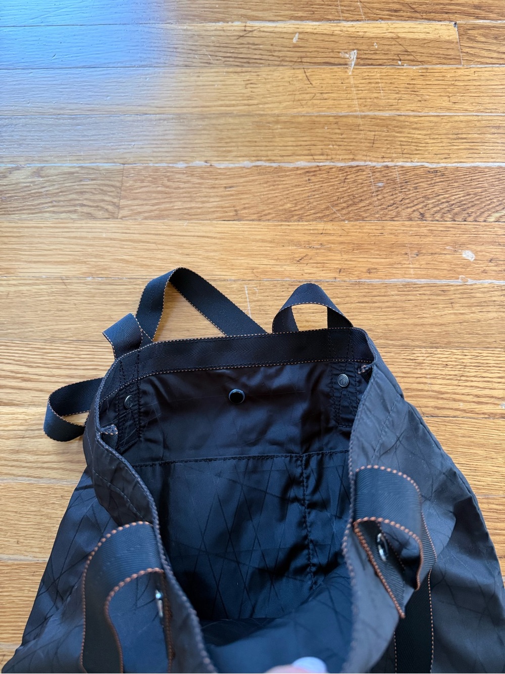 rag & bone New York Black Nylon Tote Bag - Picture 7 of 8